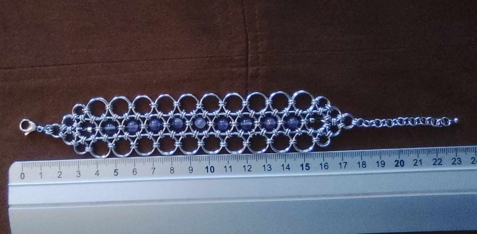 Pulsera de cadeneta japonesa con piedras naturales – photo 6